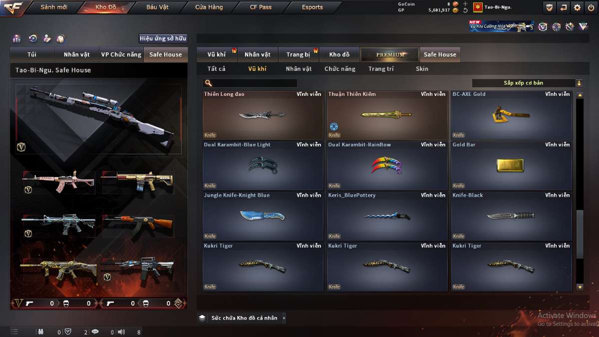 shop acc cf uy tin gia re